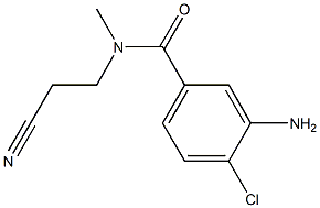 3-amino-4-chloro-N-(2-cyanoethyl)-N-methylbenzamide 结构式