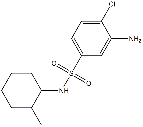 3-amino-4-chloro-N-(2-methylcyclohexyl)benzene-1-sulfonamide 结构式