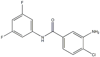 3-amino-4-chloro-N-(3,5-difluorophenyl)benzamide 结构式