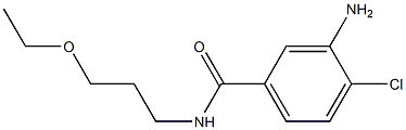 3-amino-4-chloro-N-(3-ethoxypropyl)benzamide 结构式