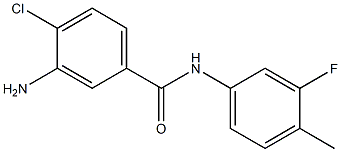 3-amino-4-chloro-N-(3-fluoro-4-methylphenyl)benzamide 结构式