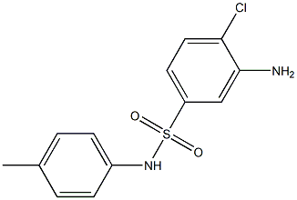 3-amino-4-chloro-N-(4-methylphenyl)benzene-1-sulfonamide 结构式