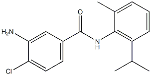 3-amino-4-chloro-N-[2-methyl-6-(propan-2-yl)phenyl]benzamide 结构式