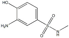 3-amino-4-hydroxy-N-methylbenzene-1-sulfonamide 结构式