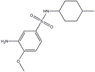 3-amino-4-methoxy-N-(4-methylcyclohexyl)benzene-1-sulfonamide 结构式