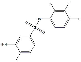 3-amino-4-methyl-N-(2,3,4-trifluorophenyl)benzene-1-sulfonamide 结构式