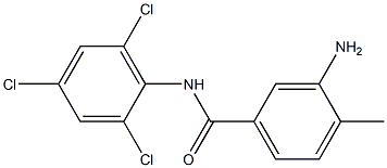 3-amino-4-methyl-N-(2,4,6-trichlorophenyl)benzamide 结构式