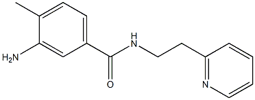 3-amino-4-methyl-N-(2-pyridin-2-ylethyl)benzamide 结构式
