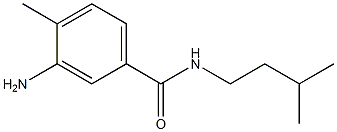 3-amino-4-methyl-N-(3-methylbutyl)benzamide 结构式