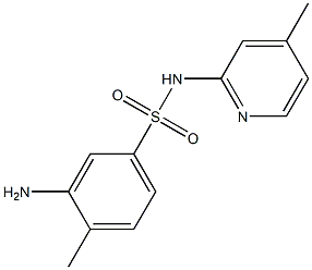 3-amino-4-methyl-N-(4-methylpyridin-2-yl)benzene-1-sulfonamide 结构式