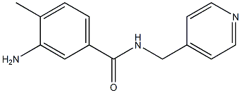 3-amino-4-methyl-N-(pyridin-4-ylmethyl)benzamide 结构式