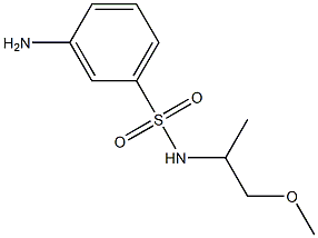 3-amino-N-(1-methoxypropan-2-yl)benzene-1-sulfonamide 结构式