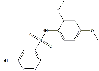 3-amino-N-(2,4-dimethoxyphenyl)benzene-1-sulfonamide 结构式
