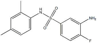 3-amino-N-(2,4-dimethylphenyl)-4-fluorobenzene-1-sulfonamide 结构式