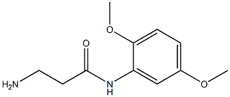 3-amino-N-(2,5-dimethoxyphenyl)propanamide 结构式