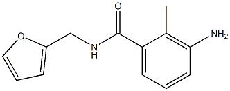 3-amino-N-(2-furylmethyl)-2-methylbenzamide 结构式