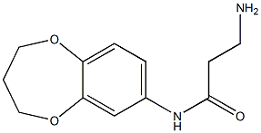 3-amino-N-(3,4-dihydro-2H-1,5-benzodioxepin-7-yl)propanamide 结构式