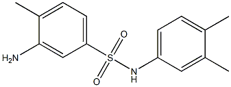 3-amino-N-(3,4-dimethylphenyl)-4-methylbenzene-1-sulfonamide 结构式