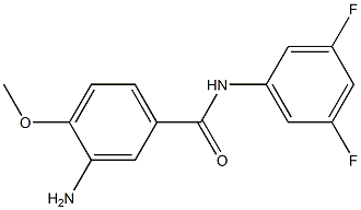 3-amino-N-(3,5-difluorophenyl)-4-methoxybenzamide 结构式