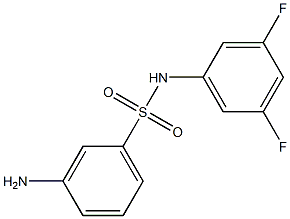 3-amino-N-(3,5-difluorophenyl)benzenesulfonamide 结构式