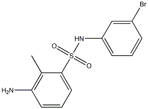 3-amino-N-(3-bromophenyl)-2-methylbenzene-1-sulfonamide 结构式