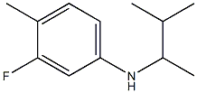 3-fluoro-4-methyl-N-(3-methylbutan-2-yl)aniline 结构式