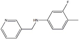 3-fluoro-4-methyl-N-(pyridin-3-ylmethyl)aniline 结构式