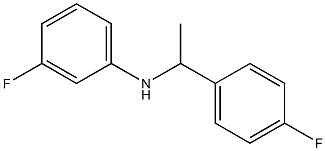 3-fluoro-N-[1-(4-fluorophenyl)ethyl]aniline 结构式