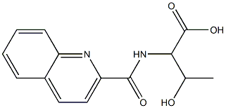 3-hydroxy-2-[(quinolin-2-ylcarbonyl)amino]butanoic acid 结构式