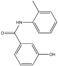 3-hydroxy-N-(2-methylphenyl)benzamide 结构式