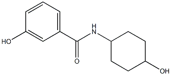 3-hydroxy-N-(4-hydroxycyclohexyl)benzamide 结构式