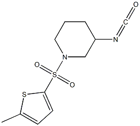 3-isocyanato-1-[(5-methylthiophene-2-)sulfonyl]piperidine 结构式