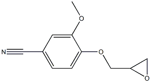 3-methoxy-4-(oxiran-2-ylmethoxy)benzonitrile 结构式