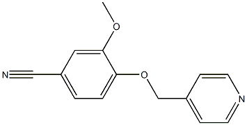 3-methoxy-4-(pyridin-4-ylmethoxy)benzonitrile 结构式