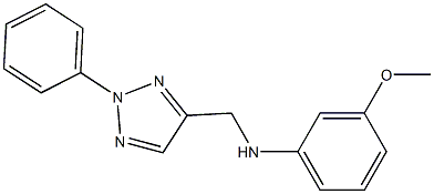 3-methoxy-N-[(2-phenyl-2H-1,2,3-triazol-4-yl)methyl]aniline 结构式