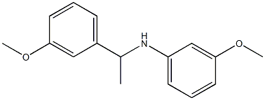 3-methoxy-N-[1-(3-methoxyphenyl)ethyl]aniline 结构式