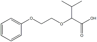 3-methyl-2-(2-phenoxyethoxy)butanoic acid 结构式