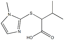 3-methyl-2-[(1-methyl-1H-imidazol-2-yl)sulfanyl]butanoic acid 结构式