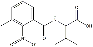 3-methyl-2-[(3-methyl-2-nitrophenyl)formamido]butanoic acid 结构式