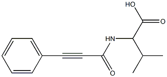 3-methyl-2-[(3-phenylprop-2-ynoyl)amino]butanoic acid 结构式