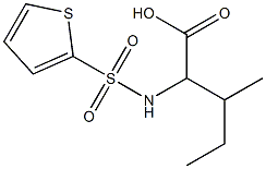 3-methyl-2-[(thien-2-ylsulfonyl)amino]pentanoic acid 结构式