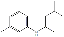 3-methyl-N-(4-methylpentan-2-yl)aniline 结构式