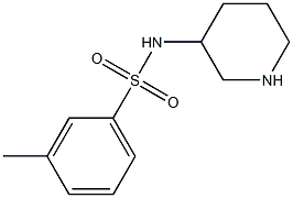 3-methyl-N-(piperidin-3-yl)benzene-1-sulfonamide 结构式