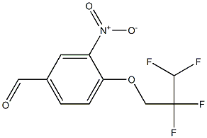 3-nitro-4-(2,2,3,3-tetrafluoropropoxy)benzaldehyde 结构式