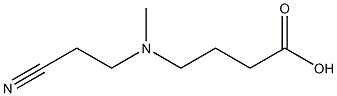 4-[(2-cyanoethyl)(methyl)amino]butanoic acid 结构式