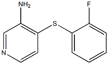 4-[(2-fluorophenyl)sulfanyl]pyridin-3-amine 结构式