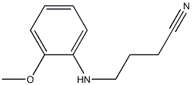 4-[(2-methoxyphenyl)amino]butanenitrile 结构式