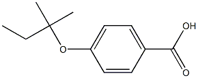4-[(2-methylbutan-2-yl)oxy]benzoic acid 结构式