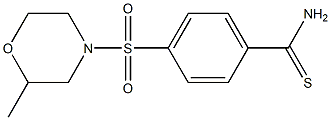 4-[(2-methylmorpholine-4-)sulfonyl]benzene-1-carbothioamide 结构式