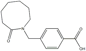 4-[(2-oxoazocan-1-yl)methyl]benzoic acid 结构式